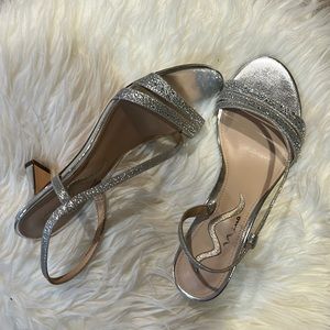 Nina silver sandals